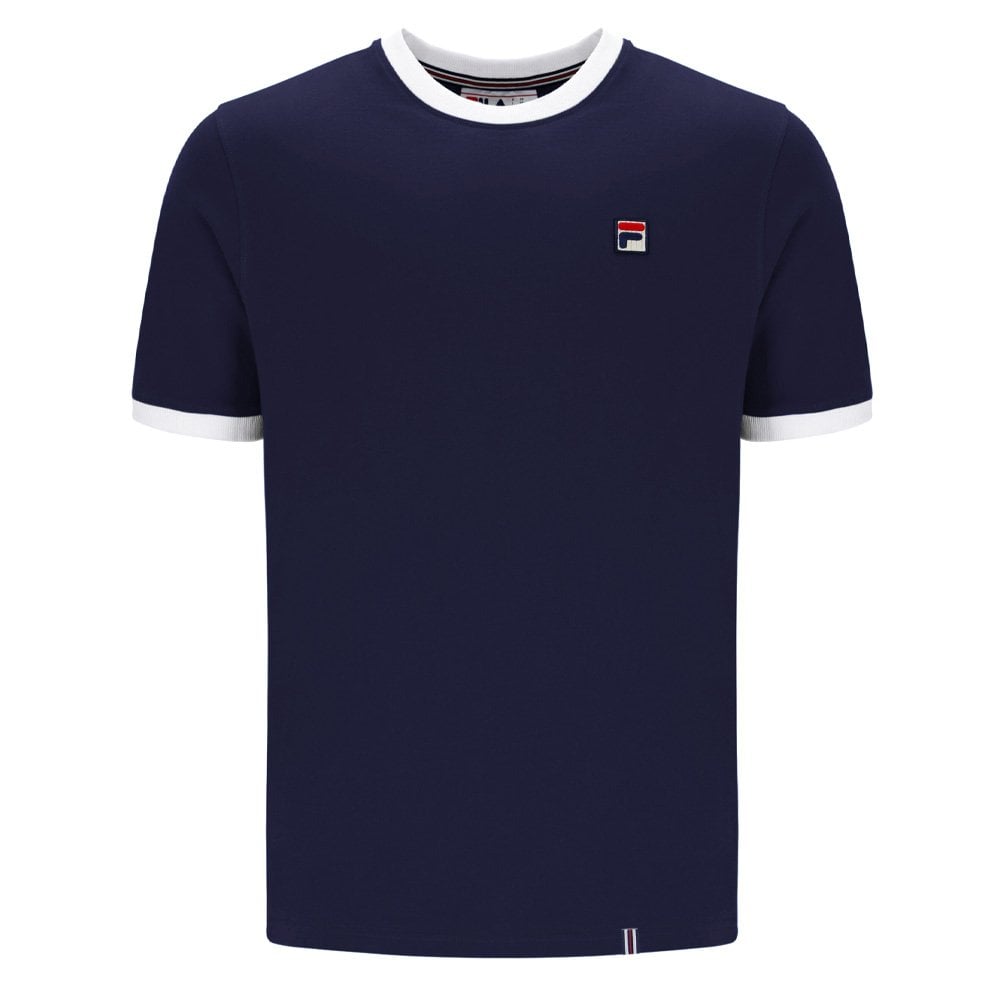 Marconi Essential Ringer T-Shirt - Navy/White