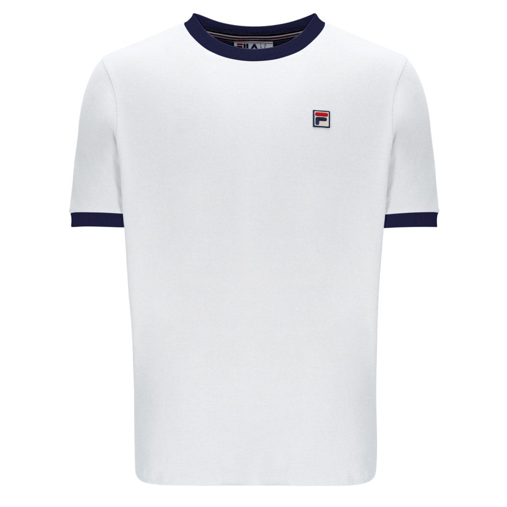 Marconi Essential Ringer T-Shirt - White/Navy