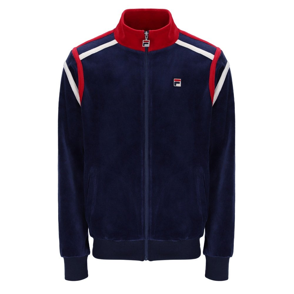 Gabriele Contrast Panel Track Top - Nvy/Gardenia