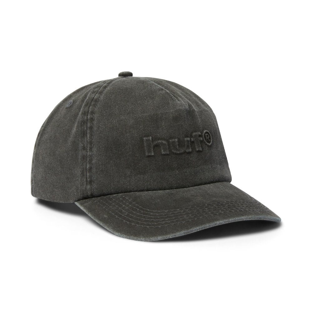 Pacific Wash 5-Panel Snapback Hat - Black