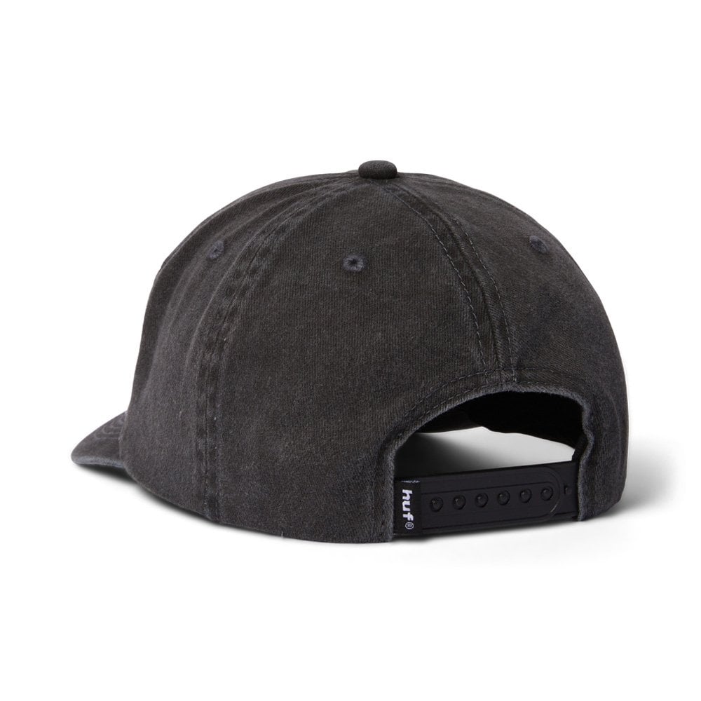 Pacific Wash 5-Panel Snapback Hat - Black