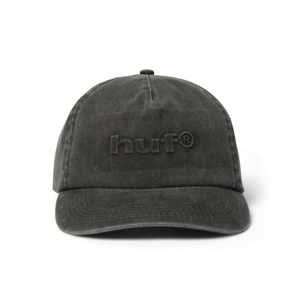 Pacific Wash 5-Panel Snapback Hat - Black