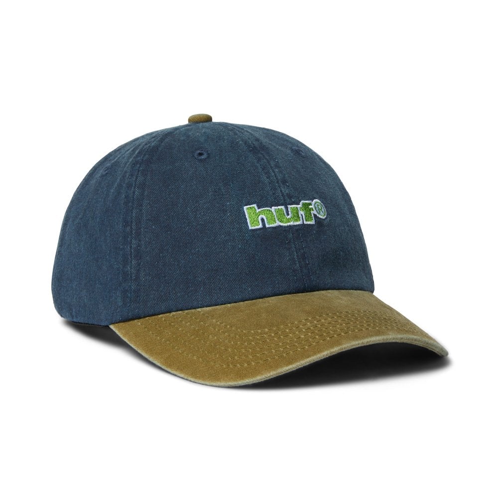 Two Tone 89 Washed 6-Panel Strapback Hat - Navy