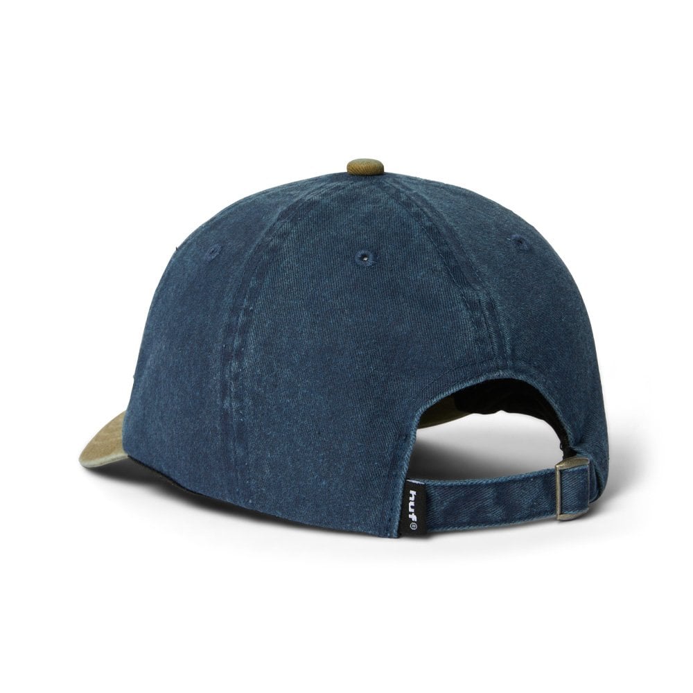 Two Tone 89 Washed 6-Panel Strapback Hat - Navy