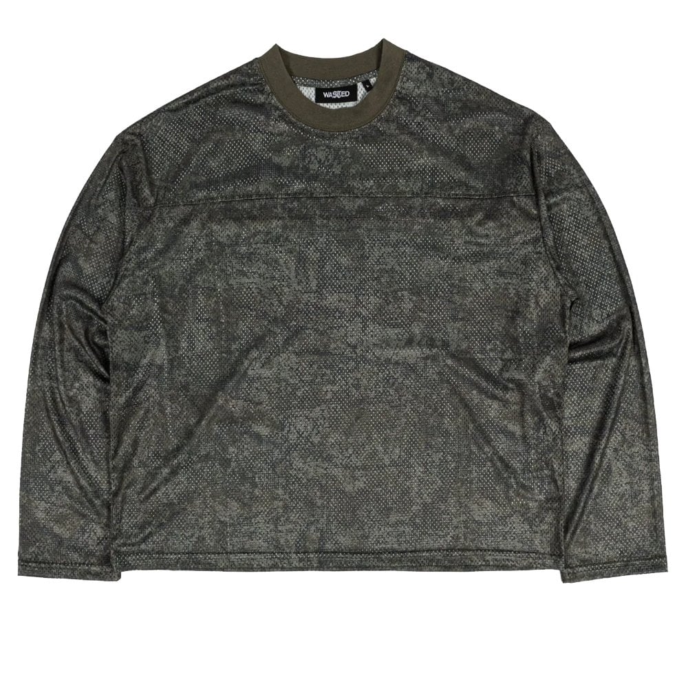 Mesh Long Sleeve Swarm T-Shirt  - Olive Camo