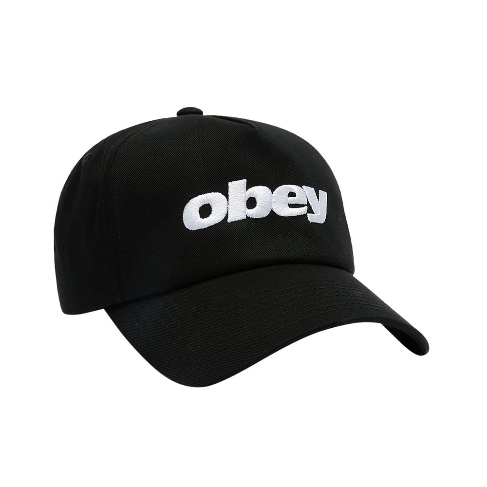 Delta 5 Panel Snapback - Black