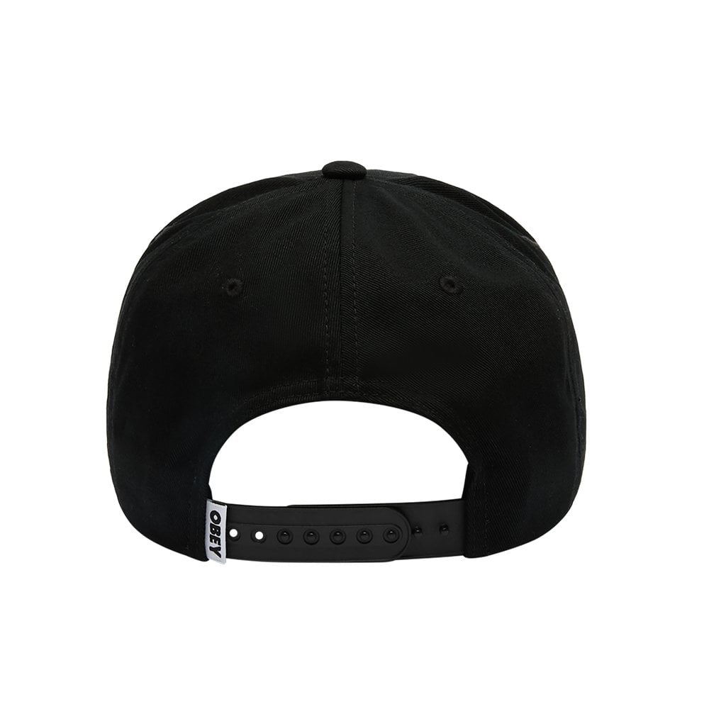 Delta 5 Panel Snapback - Black
