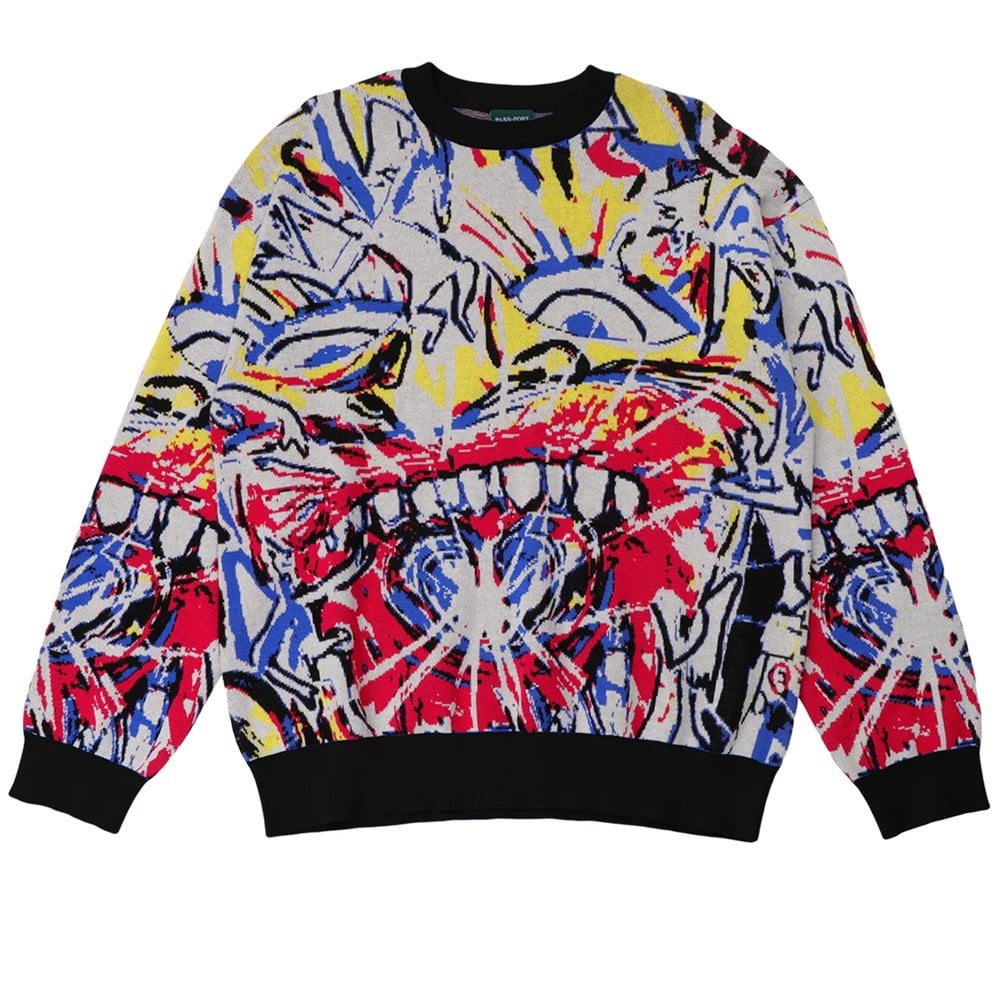Goes Around Knitted Sweater - Multi