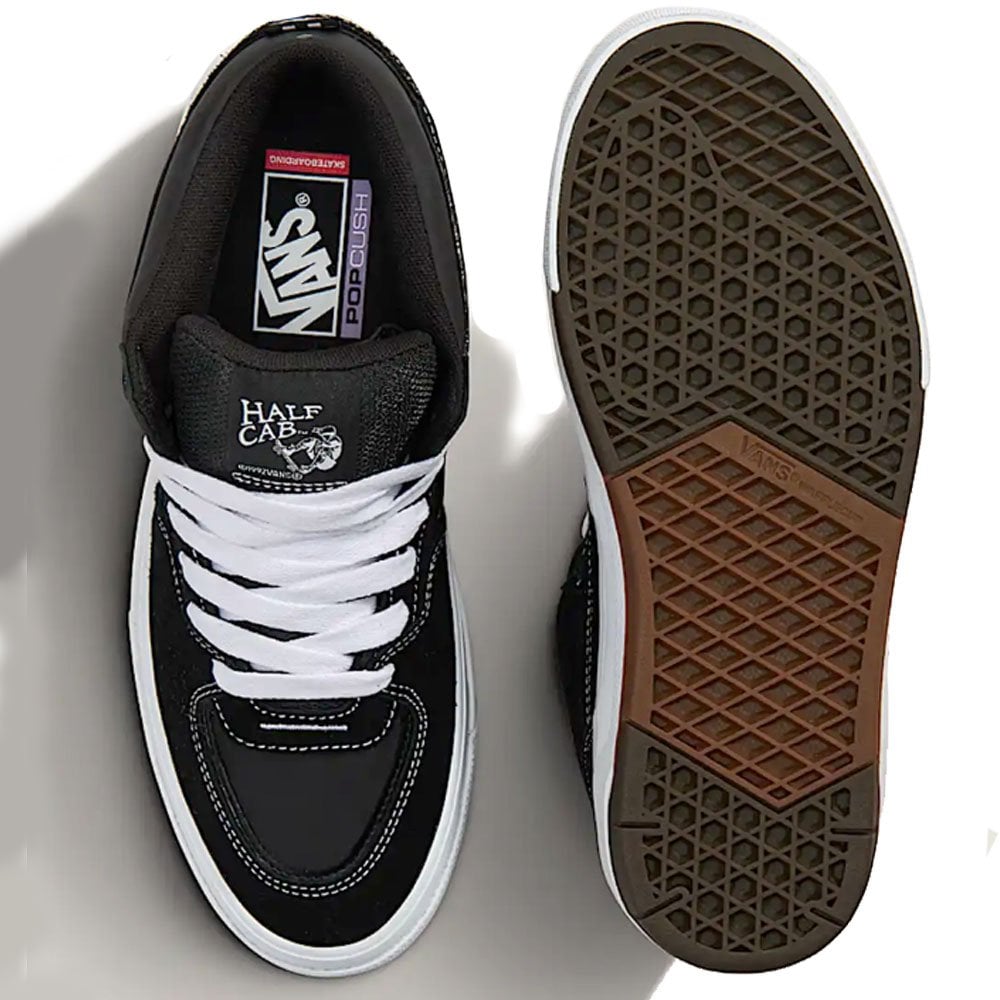 Sk8 Half Cab Wafflecup - Black/White