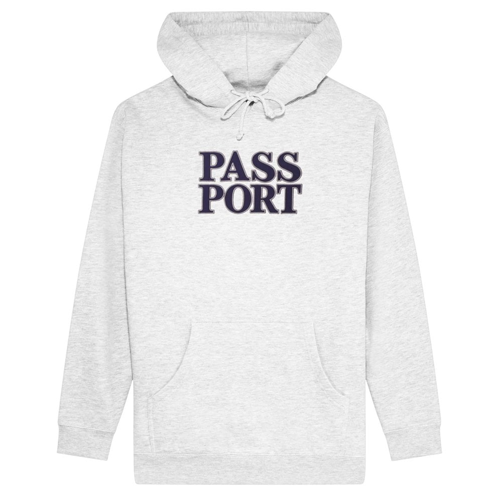 Official Stacked Applique Hoodie - White Marle
