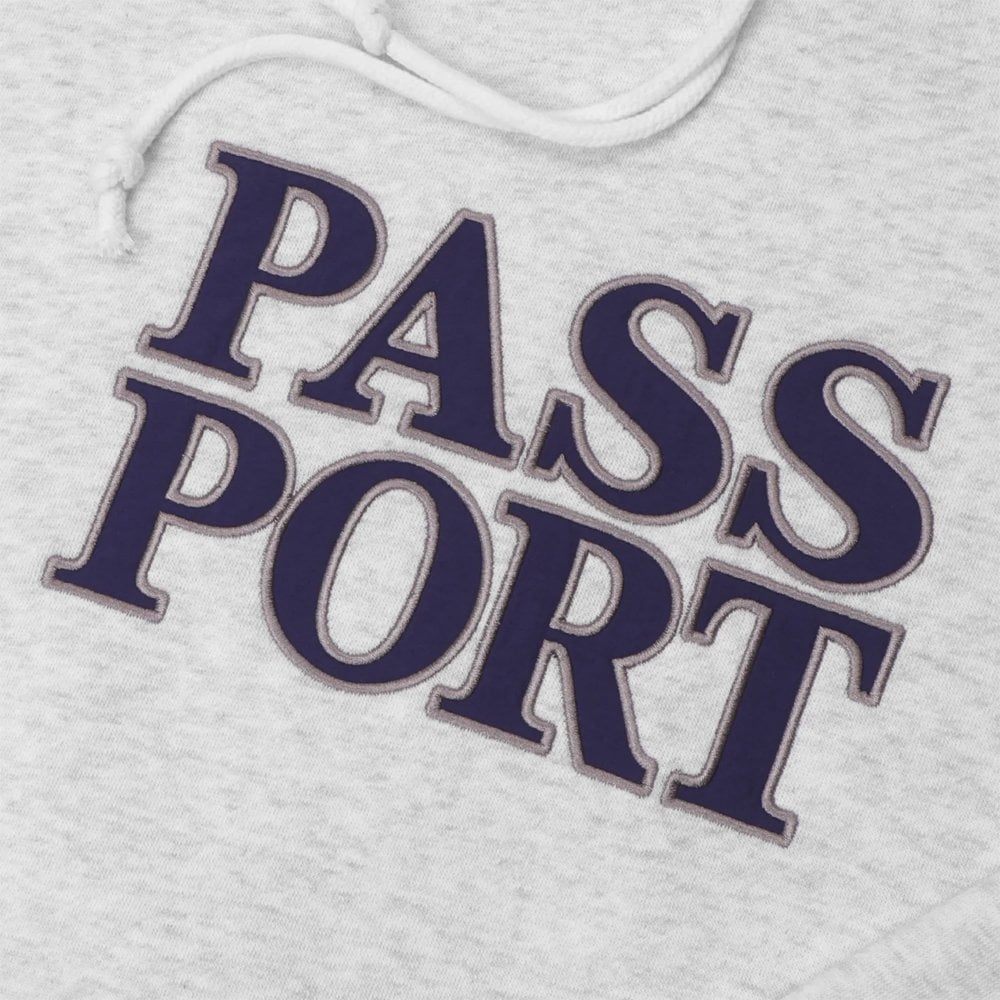 Official Stacked Applique Hoodie - White Marle