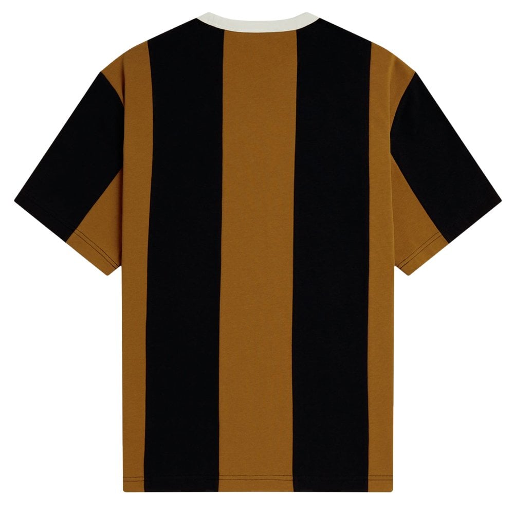 Striped Meyba Ringer T-Shirt - Dark Caramel