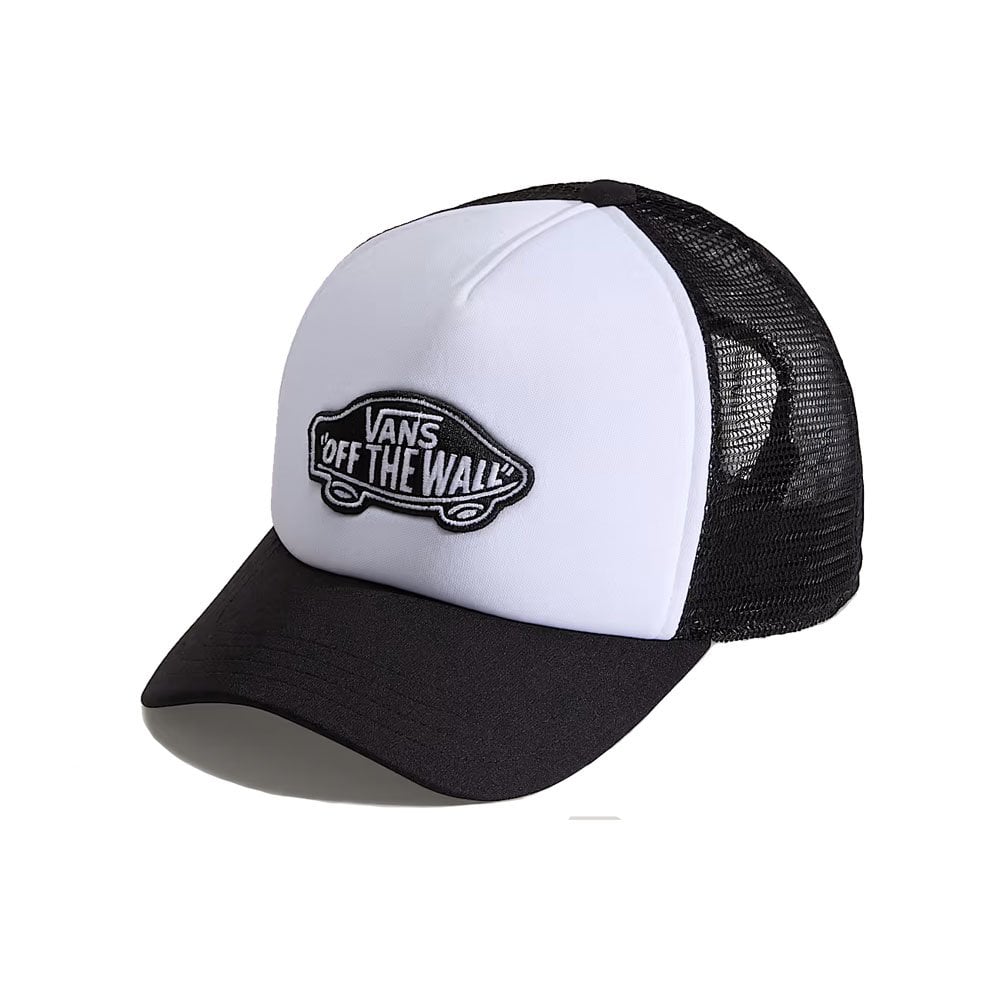 Patch Trucker Cap  - Black/White