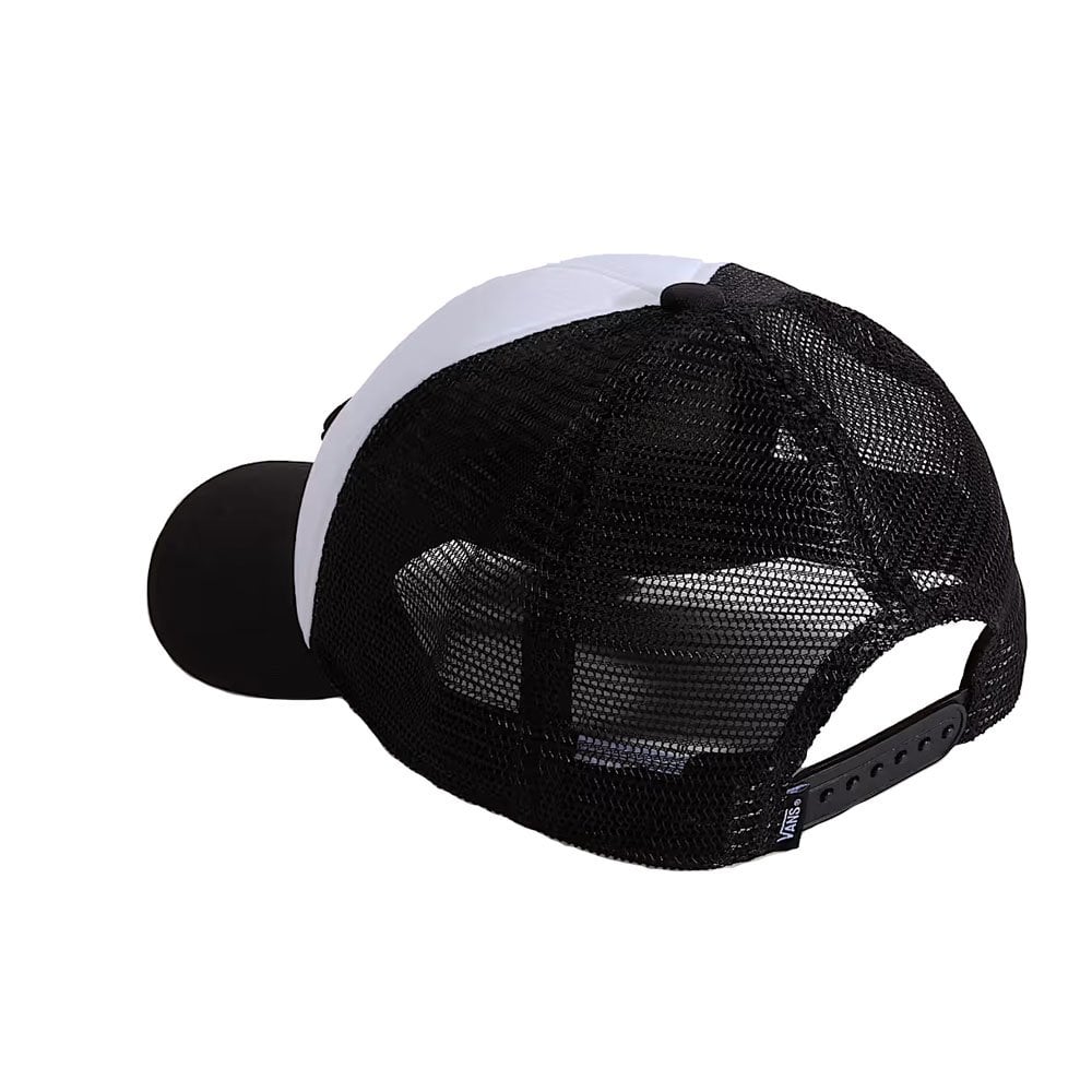 Patch Trucker Cap  - Black/White