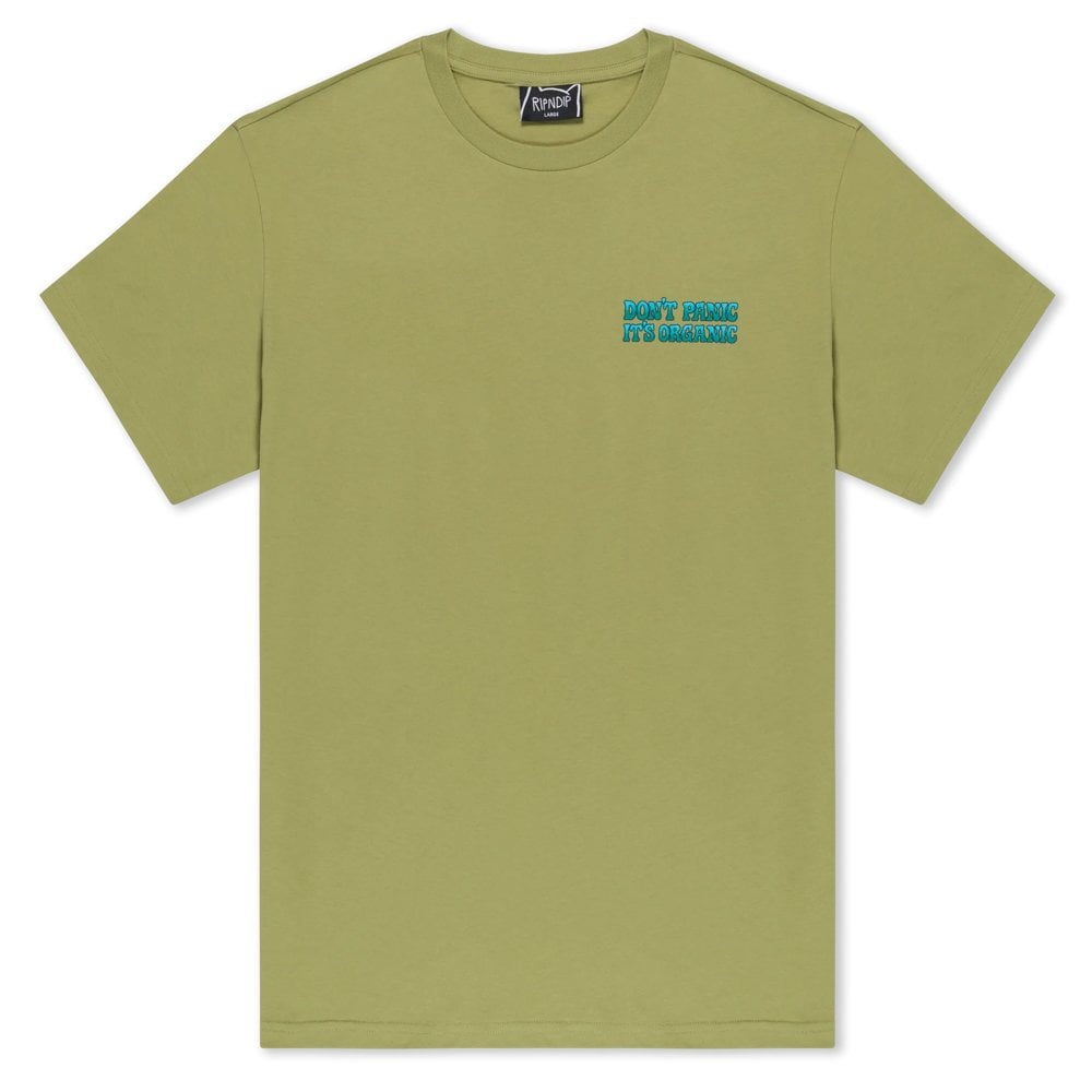 Don't Panic T-Shirt - Light Forest