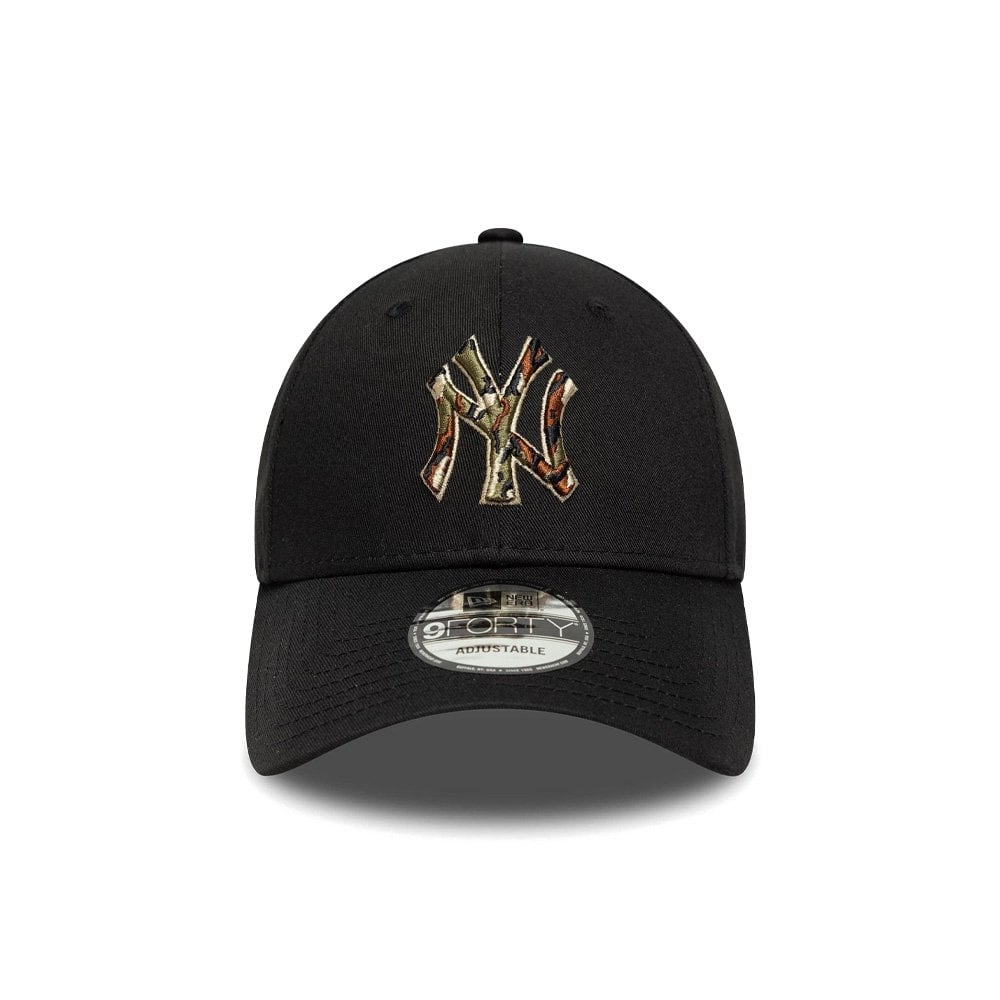 MLB Outline Camo 9FORTY Cap - Ny Black