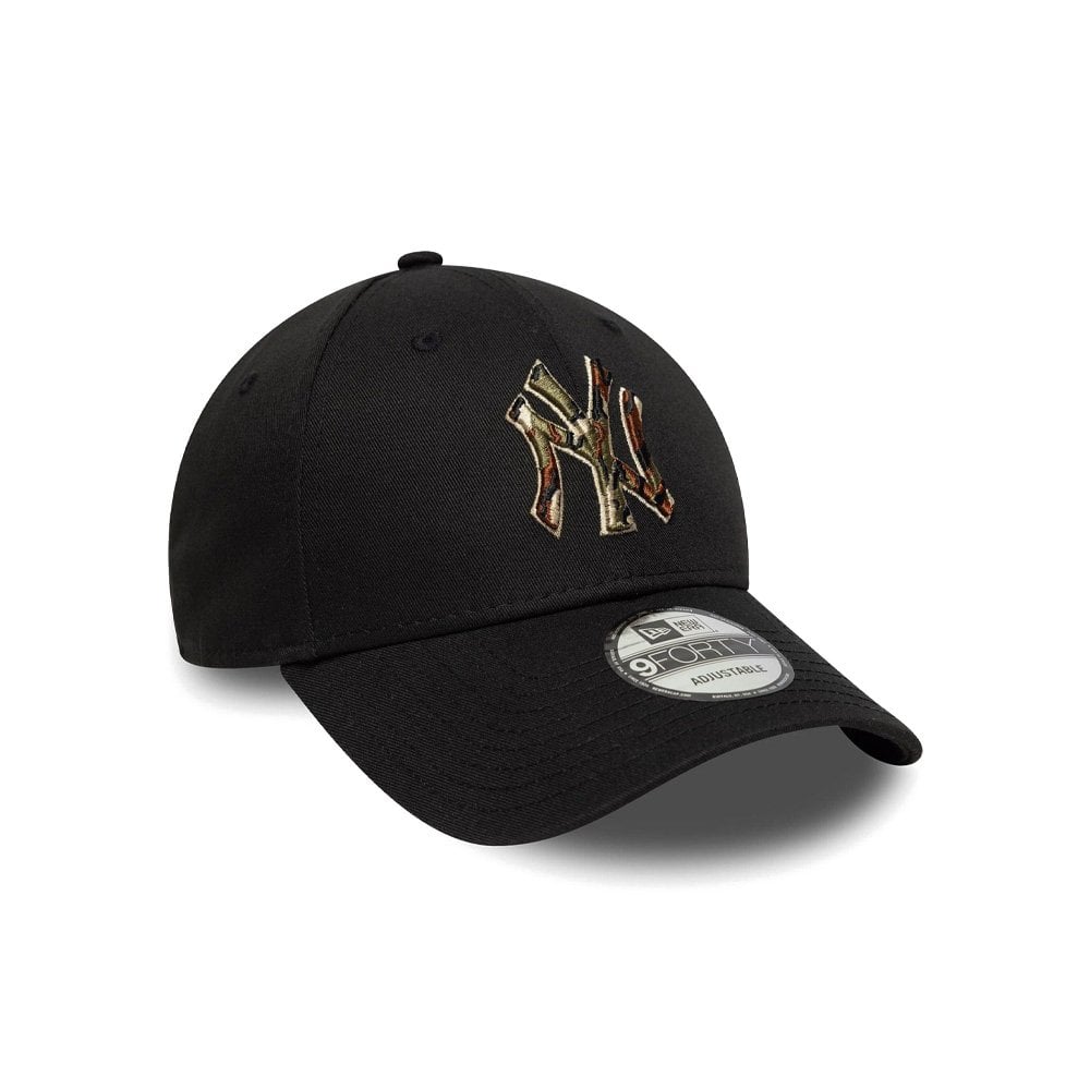 MLB Outline Camo 9FORTY Cap - Ny Black