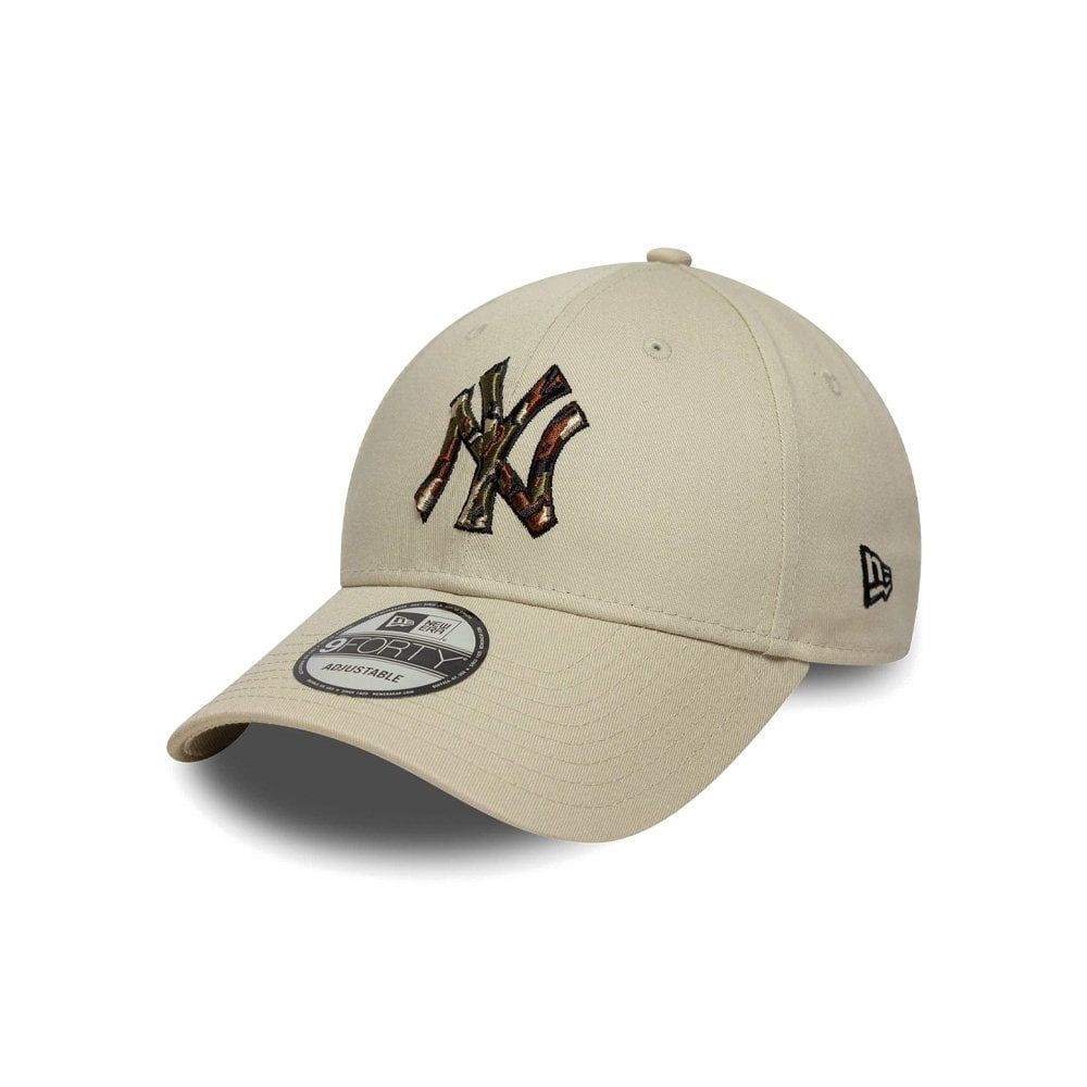 MLB Outline Camo 9FORTY Cap - Ny Beige