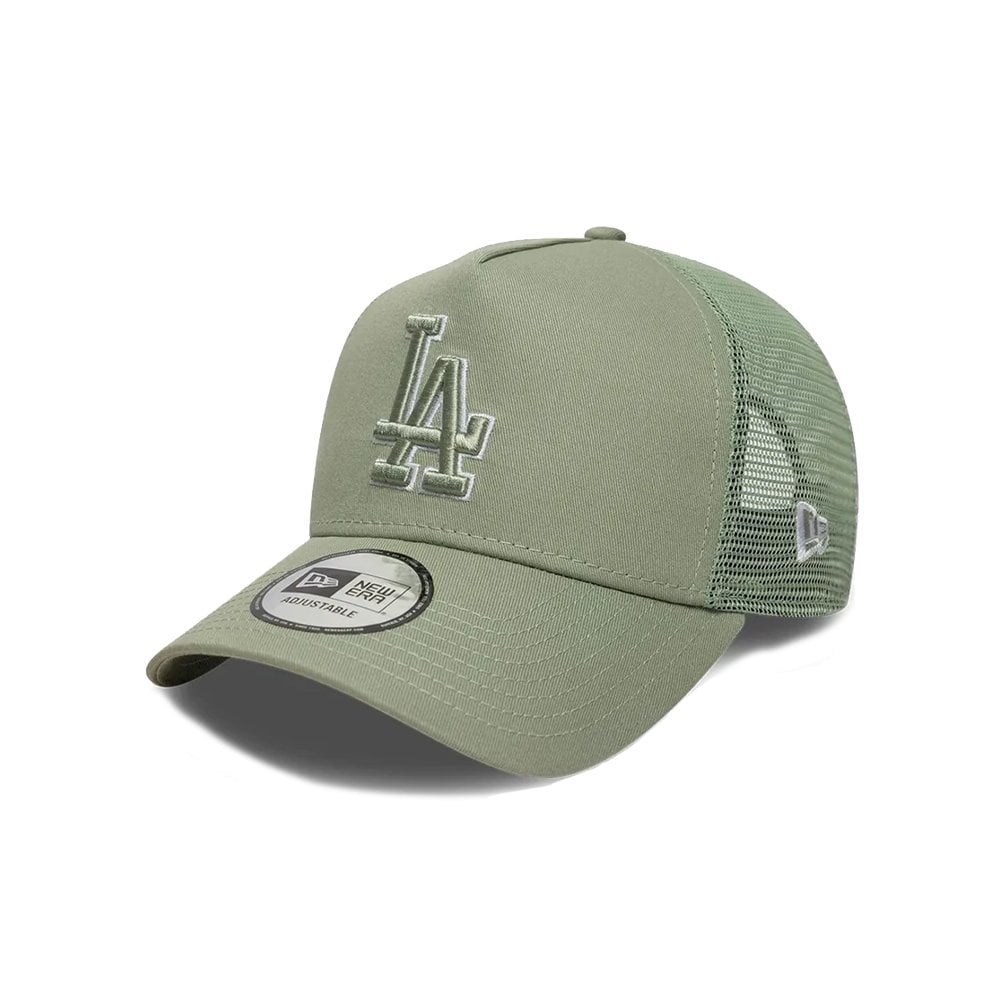 A-Frame Outline Los Angeles Dodgers Trucker Cap - La Pale Grn