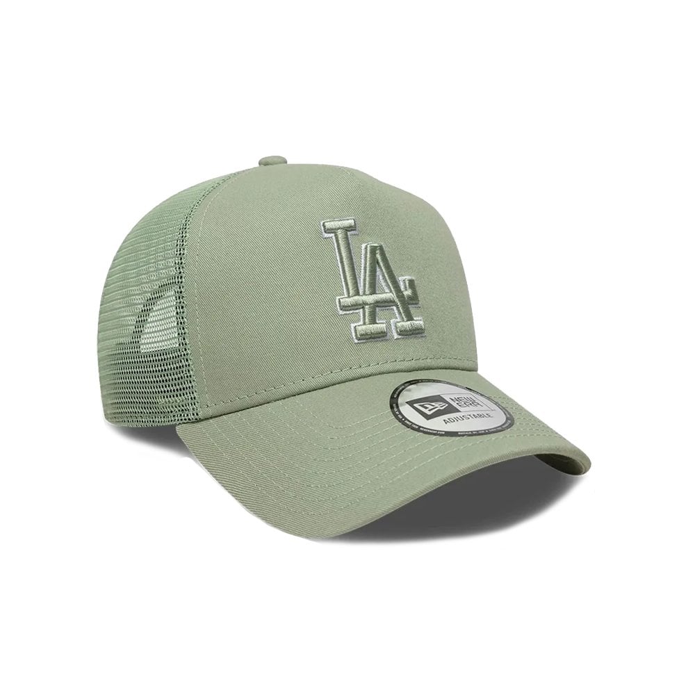 A-Frame Outline Los Angeles Dodgers Trucker Cap - La Pale Grn