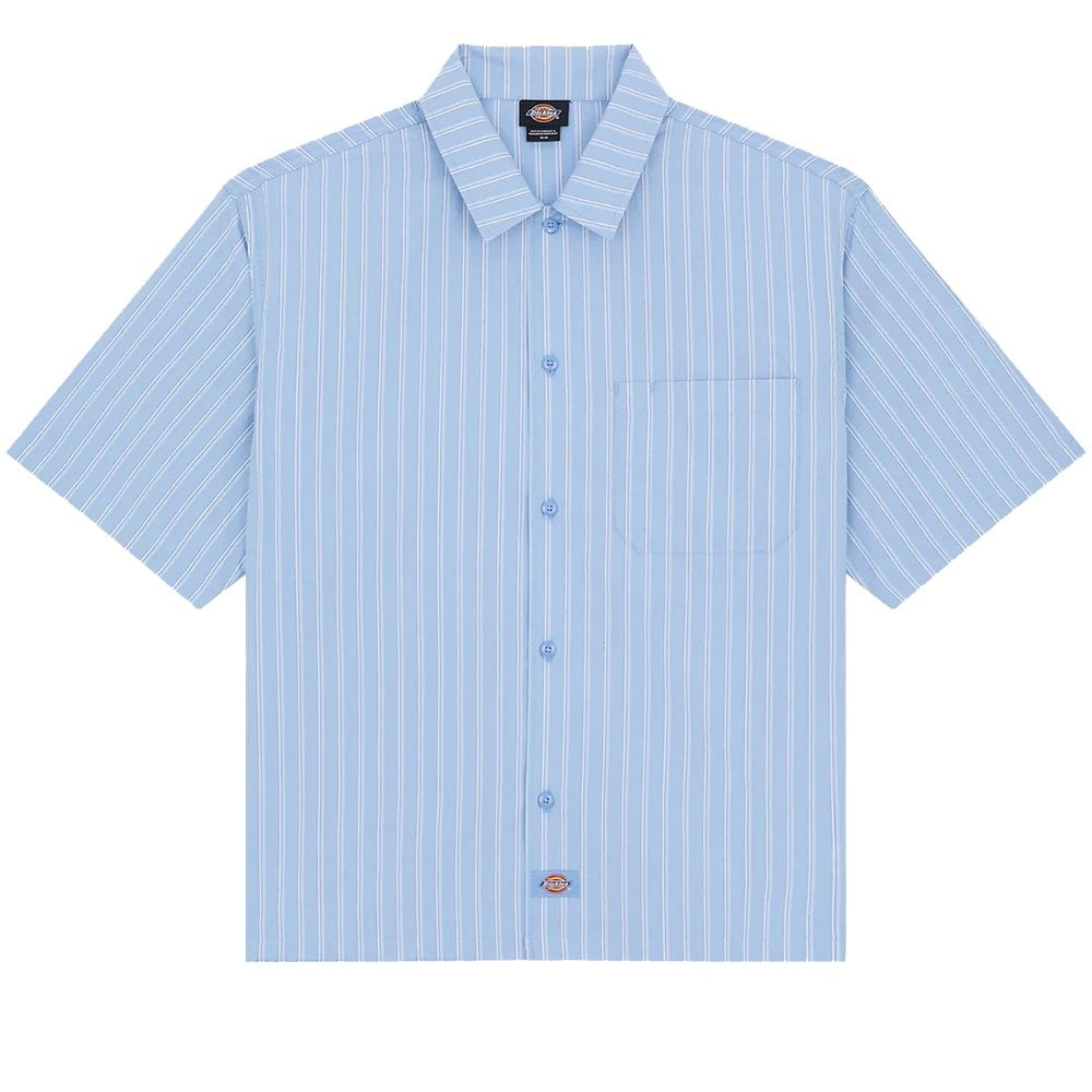 Venedocia Short Sleeve Stripe Shirt - Endless Blue