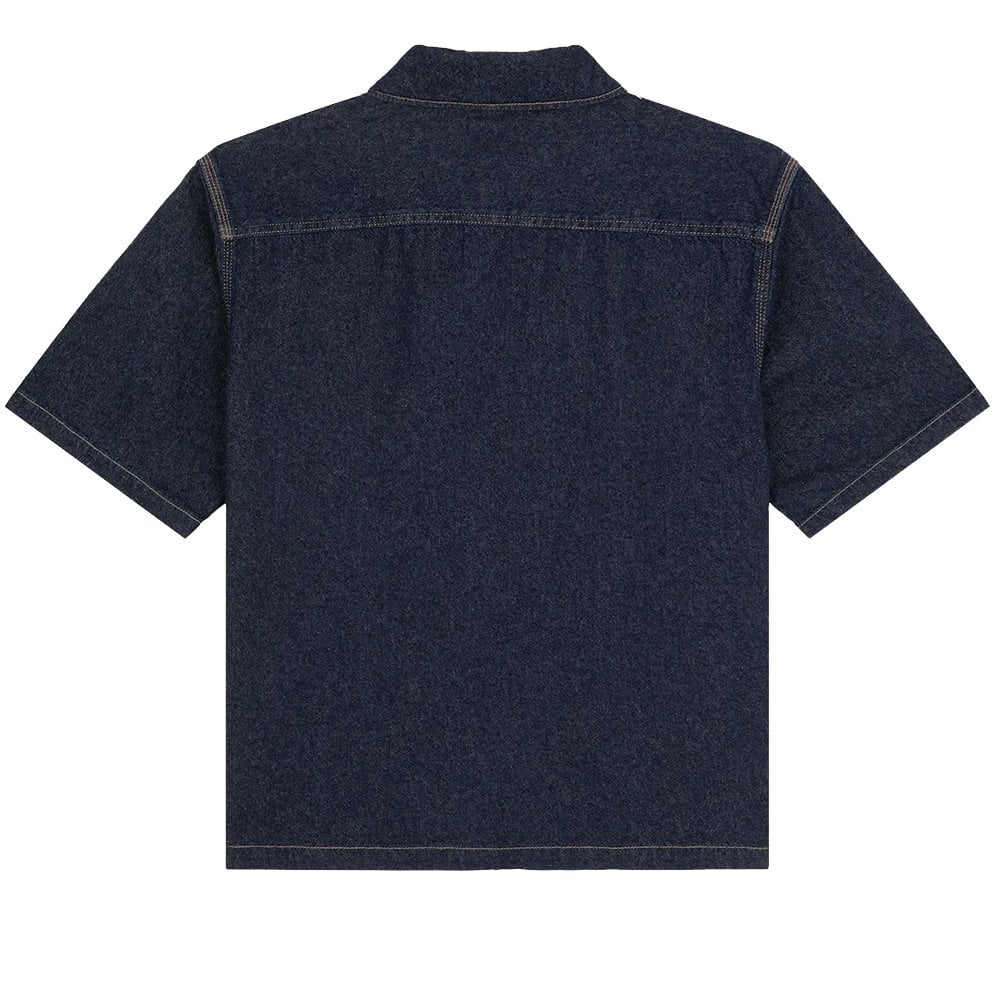 Denim Short Sleeve Shirt - Blue Rinsed