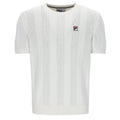 Corrado Knitted Panel T-Shirt - Gardenia