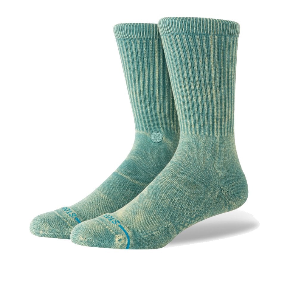 Icon Dyed Crew Socks - Teal