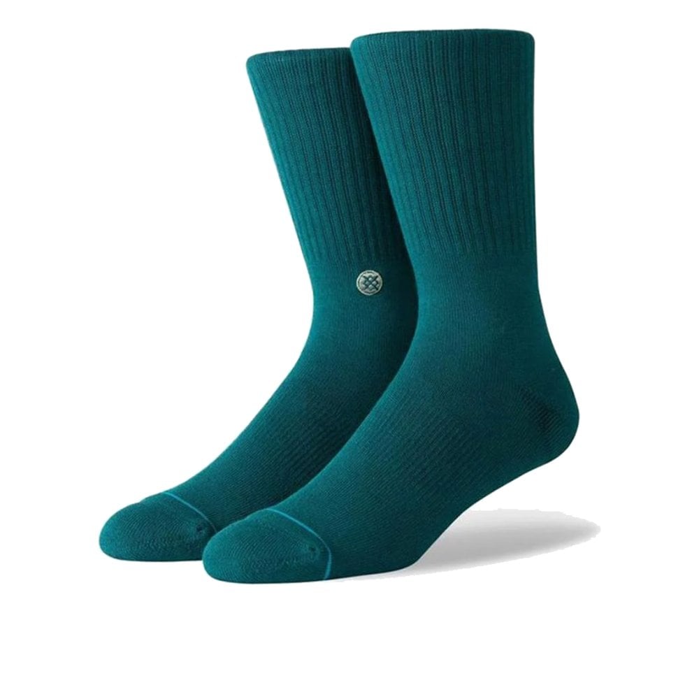 Icon Crew Socks - Deep Teal