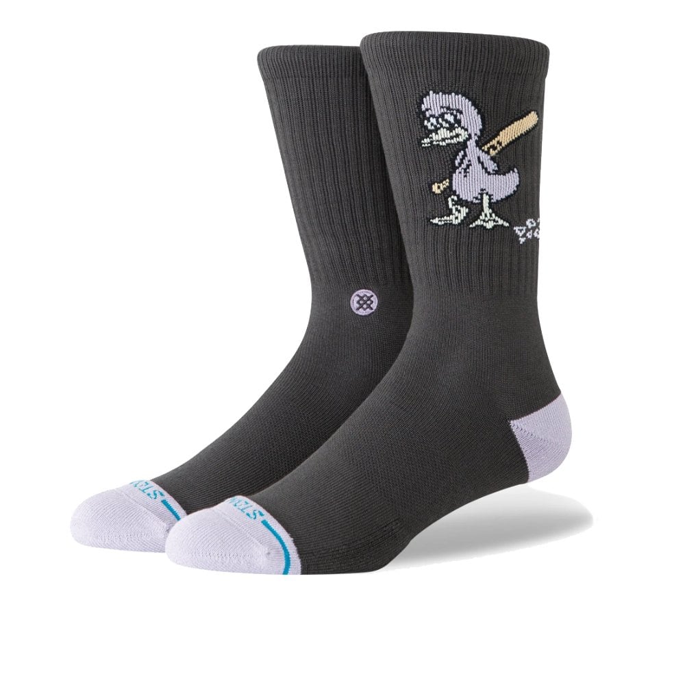 Lights Out Crew Sock - Charcoal