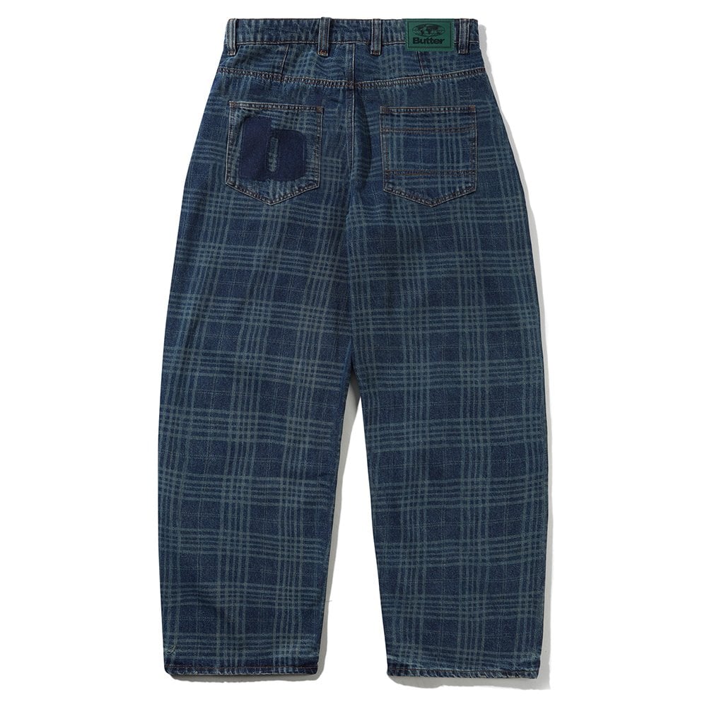 Burn Wide Cut Denim Jeans - Dk Indi Pld
