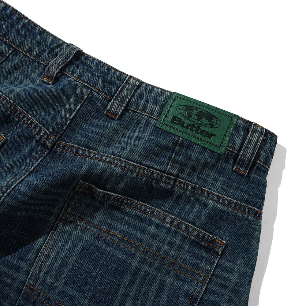 Burn Wide Cut Denim Jeans - Dk Indi Pld