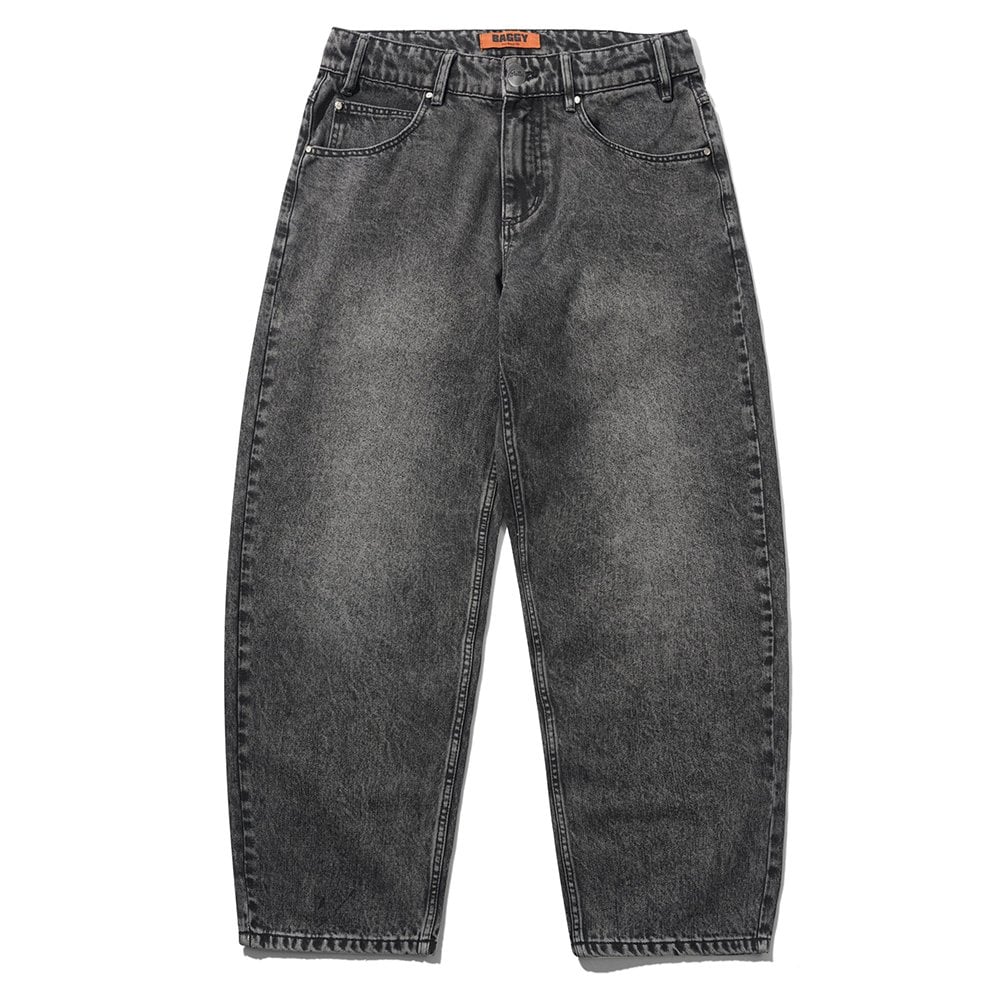 Drummer Baggy Denim Jeans - Streaky Blk