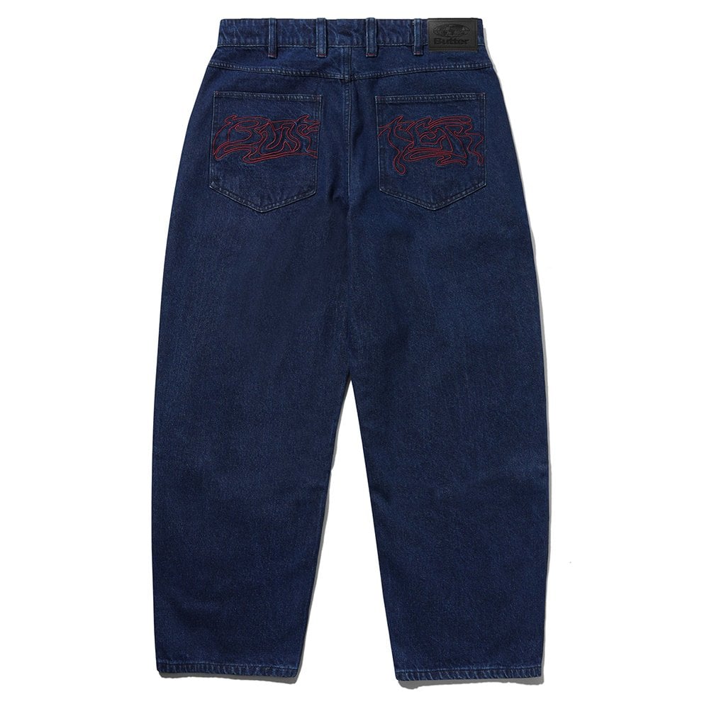 Drummer Baggy Denim Jeans - Raw Dk Indi