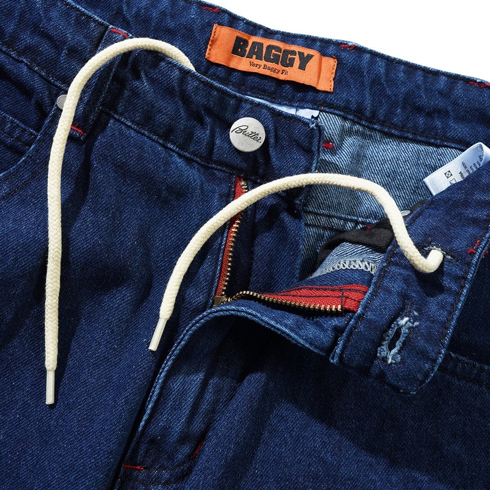 Drummer Baggy Denim Jeans - Raw Dk Indi