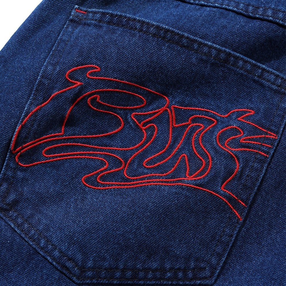 Drummer Baggy Denim Jeans - Raw Dk Indi
