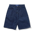 Drummer Baggy Denim Shorts - Raw Dk Indi
