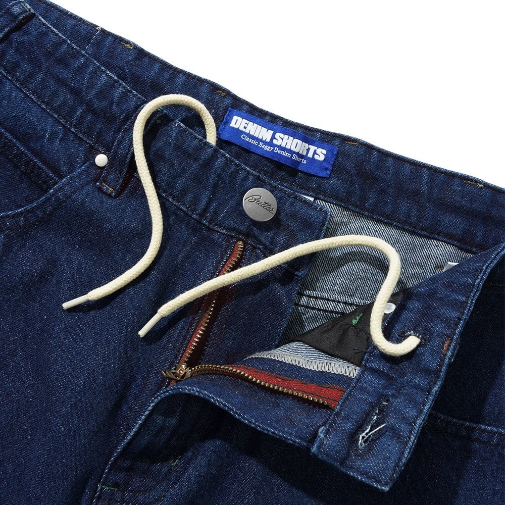 Drummer Baggy Denim Shorts - Raw Dk Indi