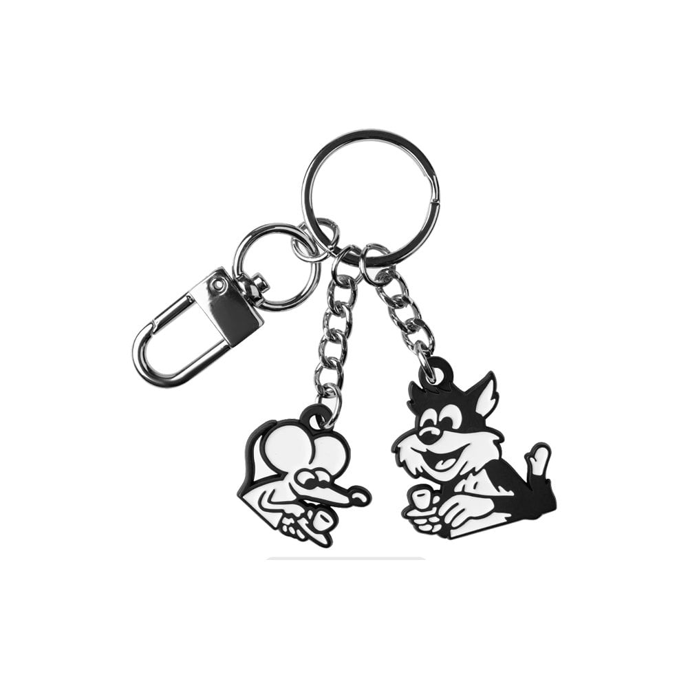 Coffee Break Keychain - Black/White