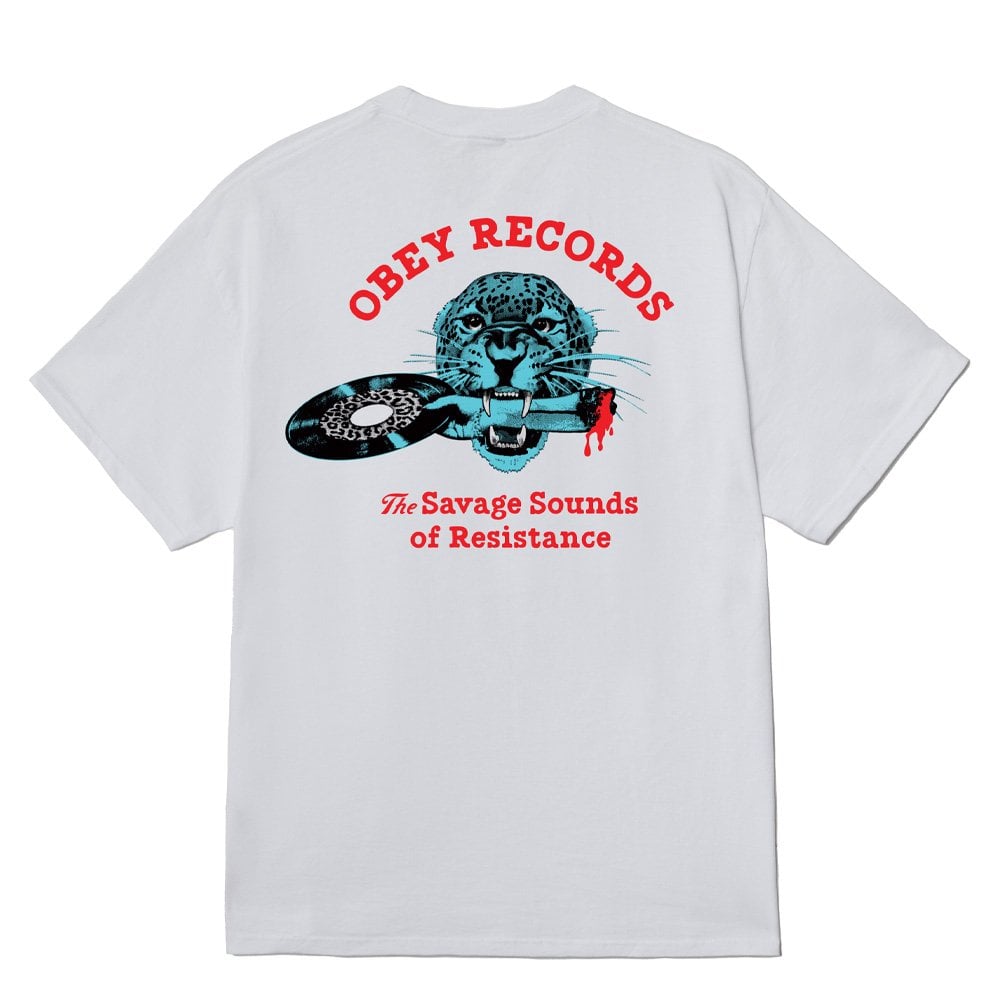 Savage Sounds Leopard T-Shirt - White