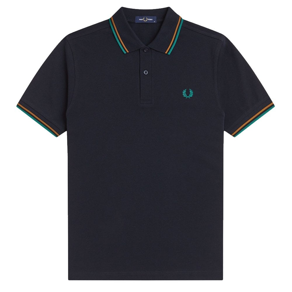 M3600 Polo Shirt - Nvy/Cara/Grn