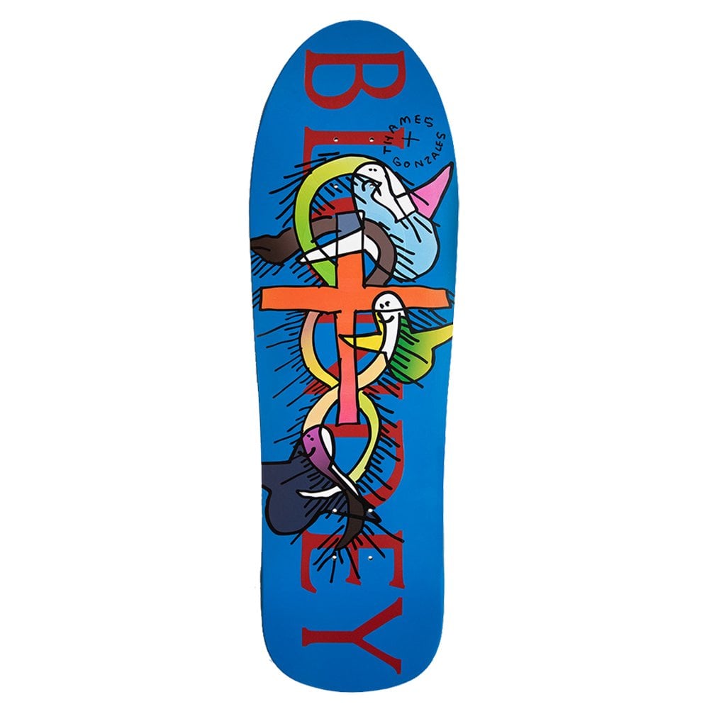 Blondey Pro Skateboard Deck 9.78 - Blue/Multi