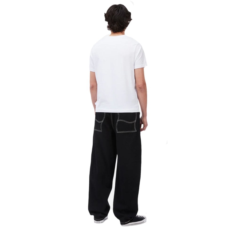 Baggy Denim Pant  - Black/White