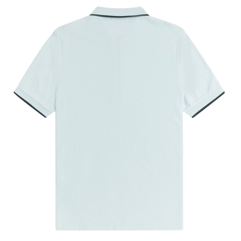 Crepe Piqué Polo Shirt - Light Ice