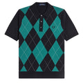 Argyle Knitted Shirt - Black
