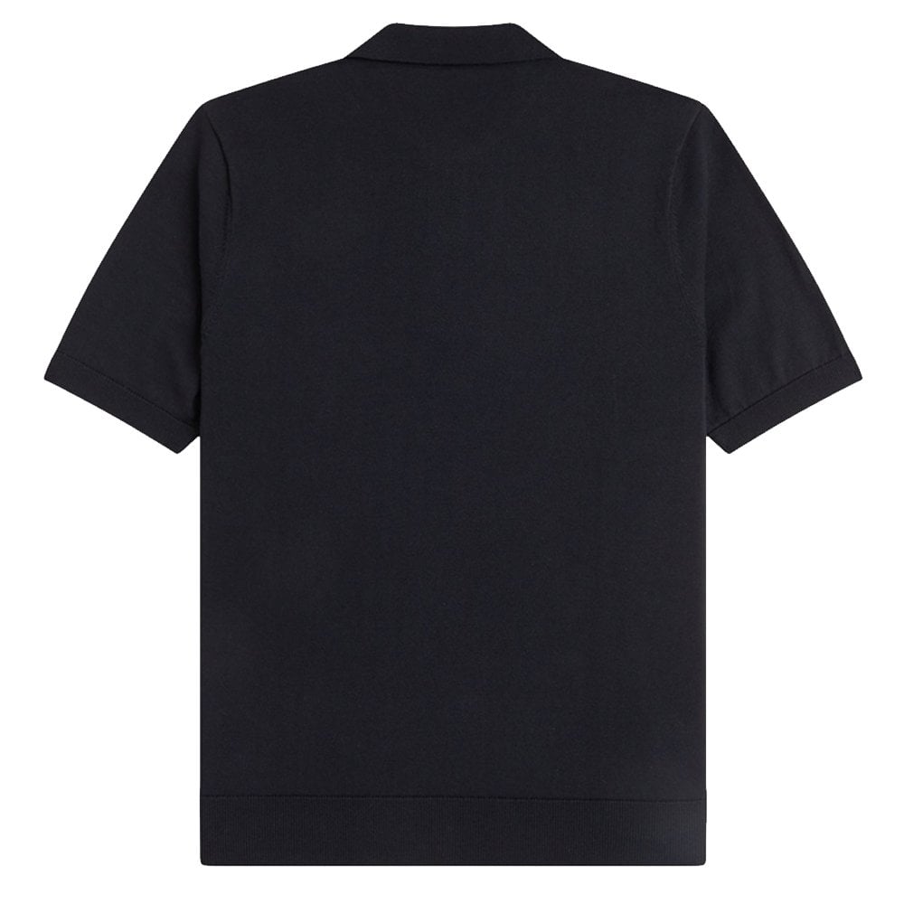 Argyle Knitted Shirt - Black