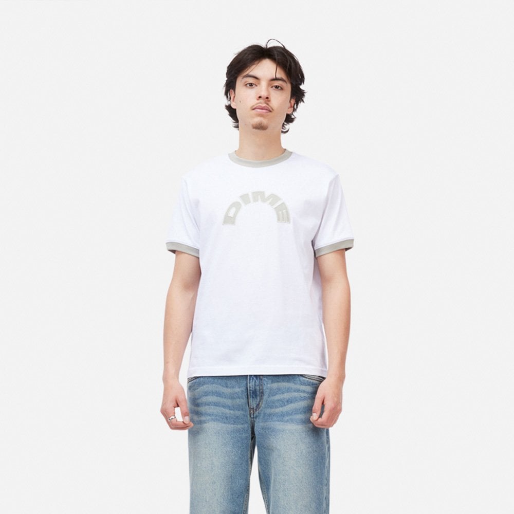Arch Ringer T-Shirt - White