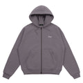 Classic Small Logo Zip Hoodie - Charc Grape