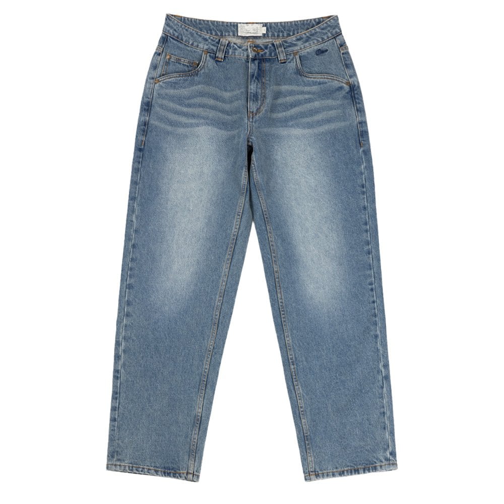 Relaxed Denim Pants - Sand Indigo