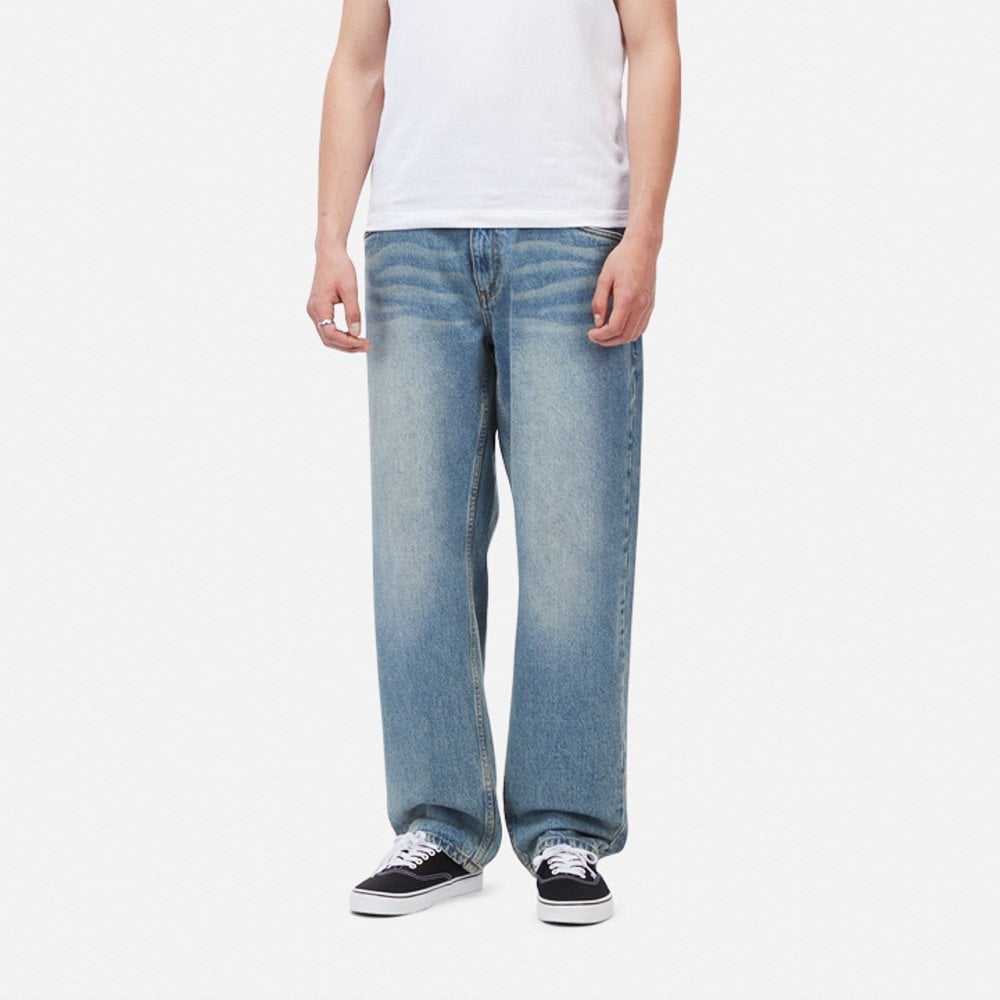 Relaxed Denim Pants - Sand Indigo